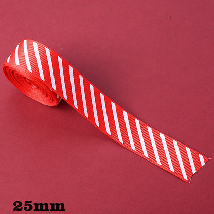 Christmas Striped Ribbon