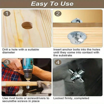 Silvery Screws and Bolts Assortment Kit