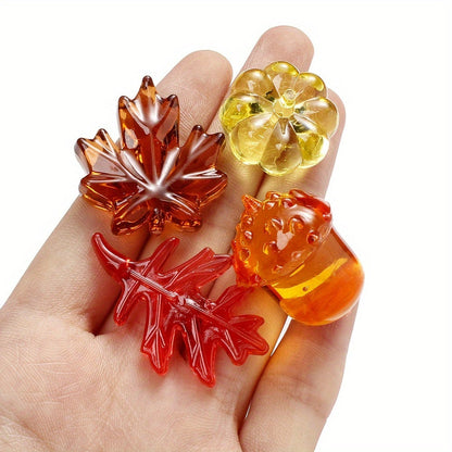 Mixed Maple Leaf Resin Beads