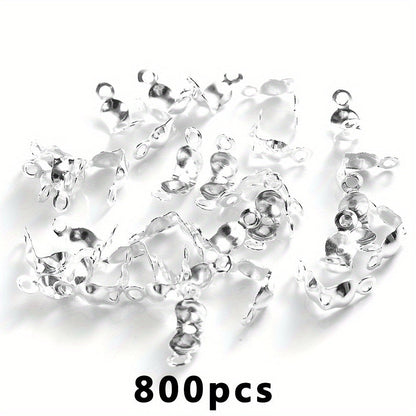800-Piece Crimp Bead Calotte Knot Covers