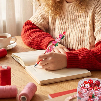Strawberry Beadable Pen Set