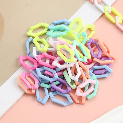 Acrylic Split Ring Chain Clasps