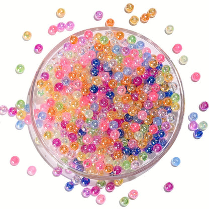 6 mm Colorful Clear Acrylic Beads