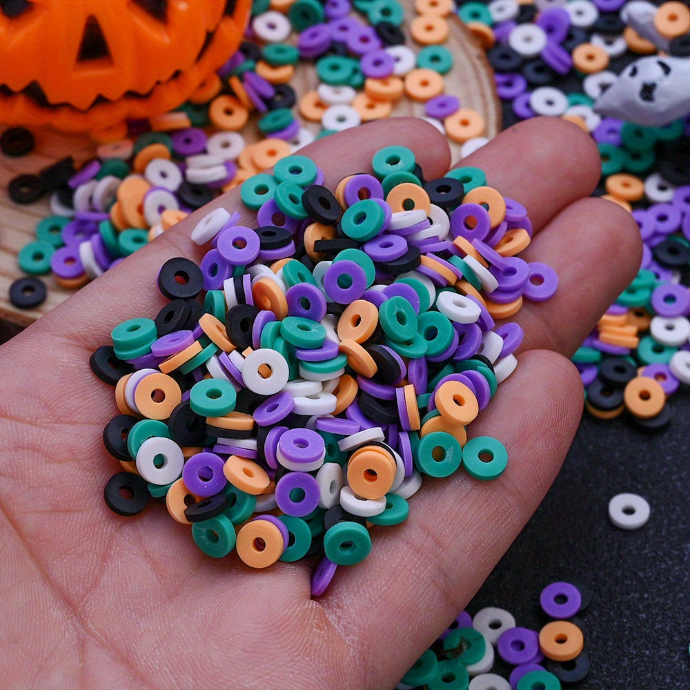 Halloween Pottery Spacer Beads