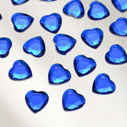 12 mm Acrylic Heart Decorative Patches