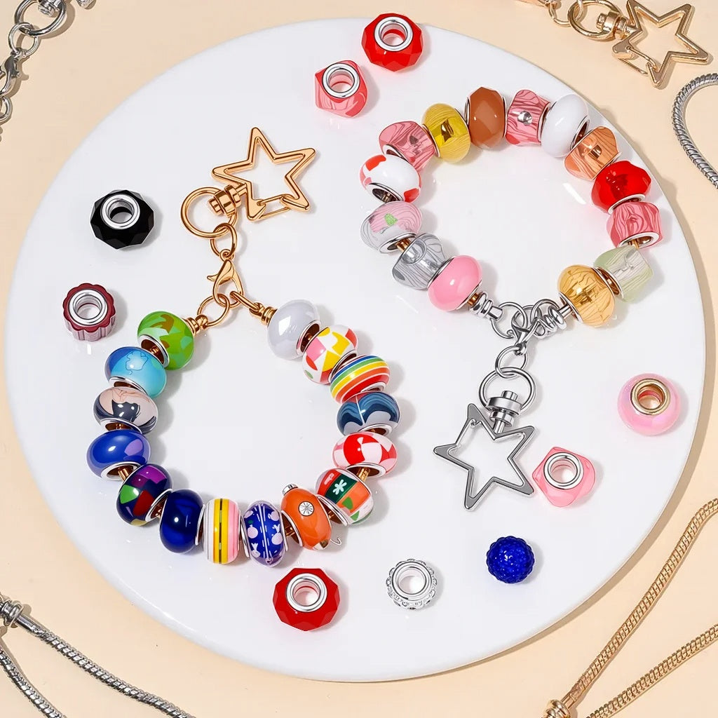 Star Beadable Keychain Set