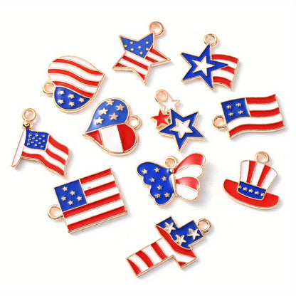 Independence Day Alloy Pendant Charms