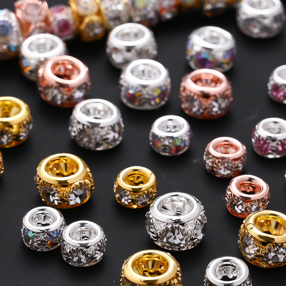 Retro Large Hole Barrel Beads