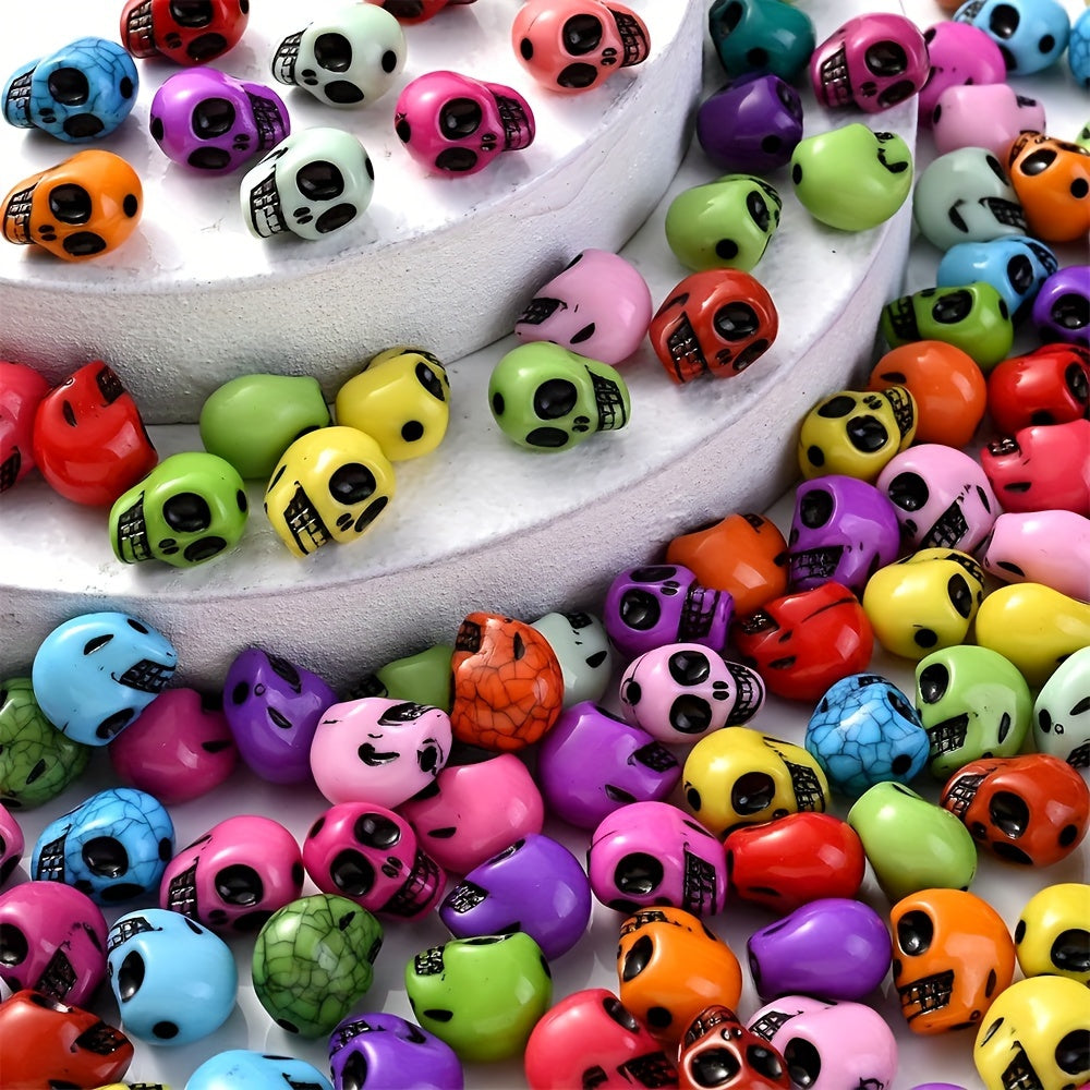 Halloween Skull Acrylic Beads