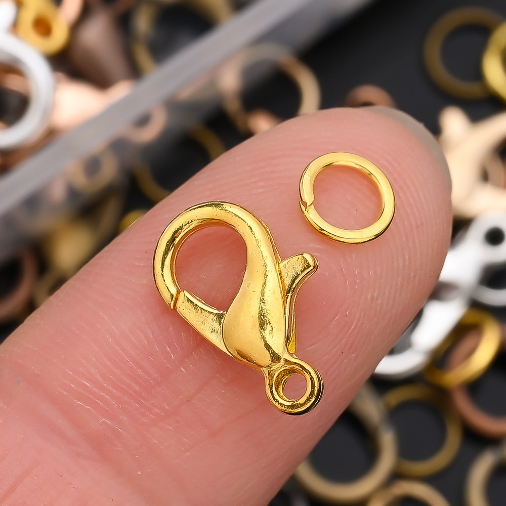 Lobster Clasp & Open Ring Jewelry Findings Kit