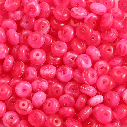100-Piece 5x10 mm Acrylic Flat Spacer Beads