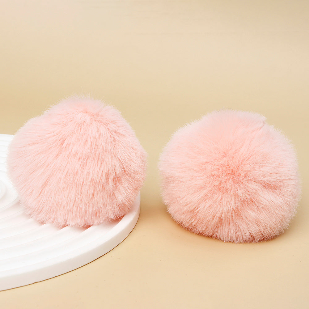 Fashion Multicolored Faux Rabbit Fur Plush Balls