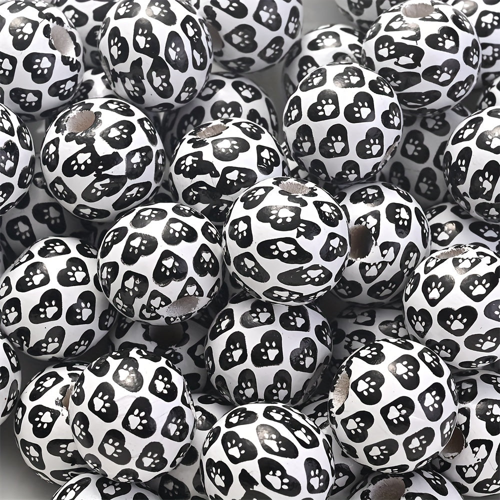 Colorful Round Wooden Beads