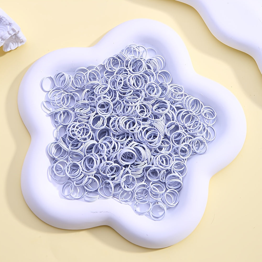 100-Piece 8 mm Alloy Double Open Jump Rings