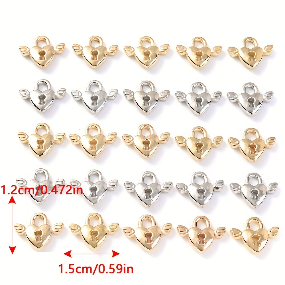 Love Lock Wing CCB Pendants