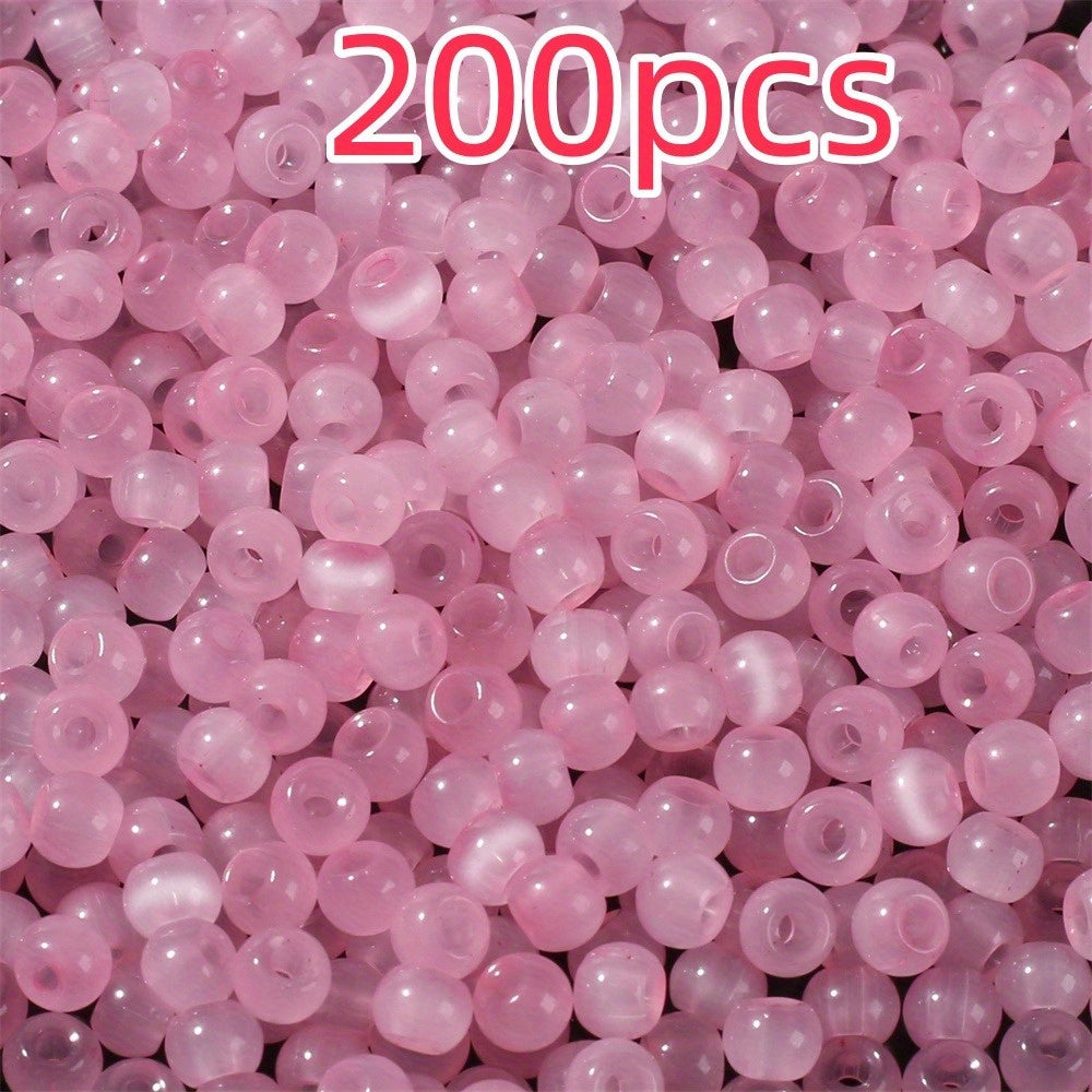 Mini Cat Eye Glass Spacer Beads