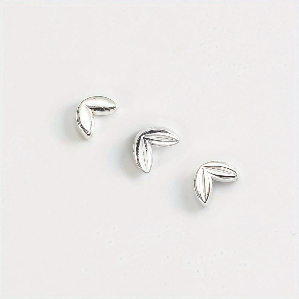 Gold & Silver Wheat Alloy Beads