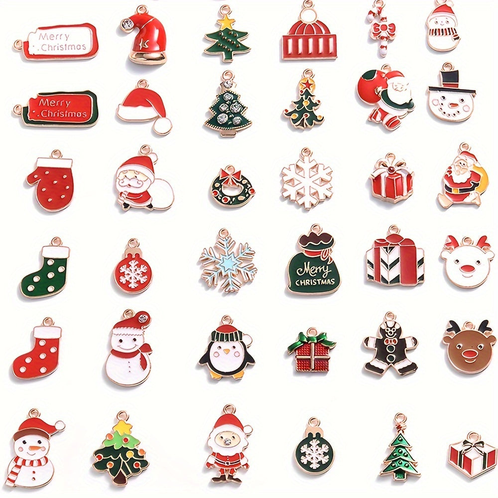 Mixed Metal Christmas Pendants