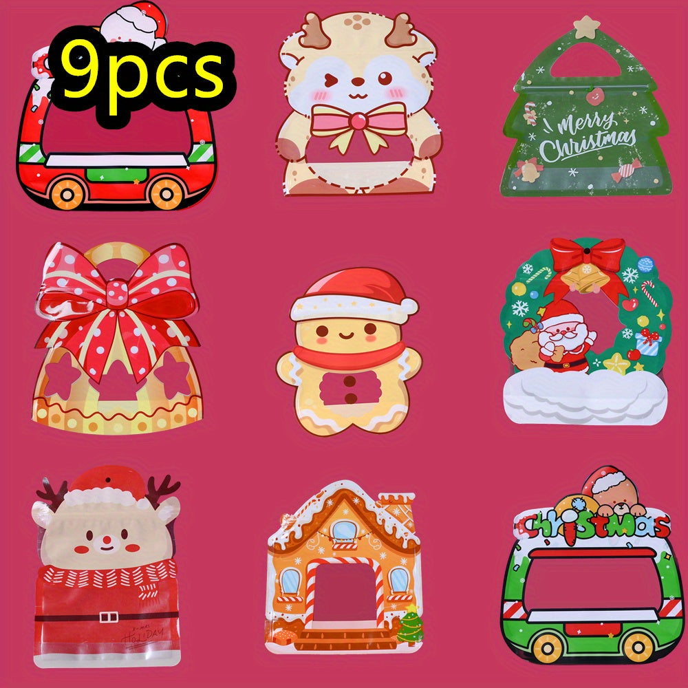 9/10-Piece Random Christmas Gift Bag Set