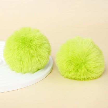Fashion Multicolored Faux Rabbit Fur Plush Balls