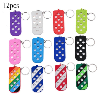 12/24PCS Colorful DIY Keychain Ornament Set