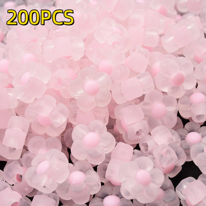 200pcs 13mm Matte Acrylic Sunflower Beads
