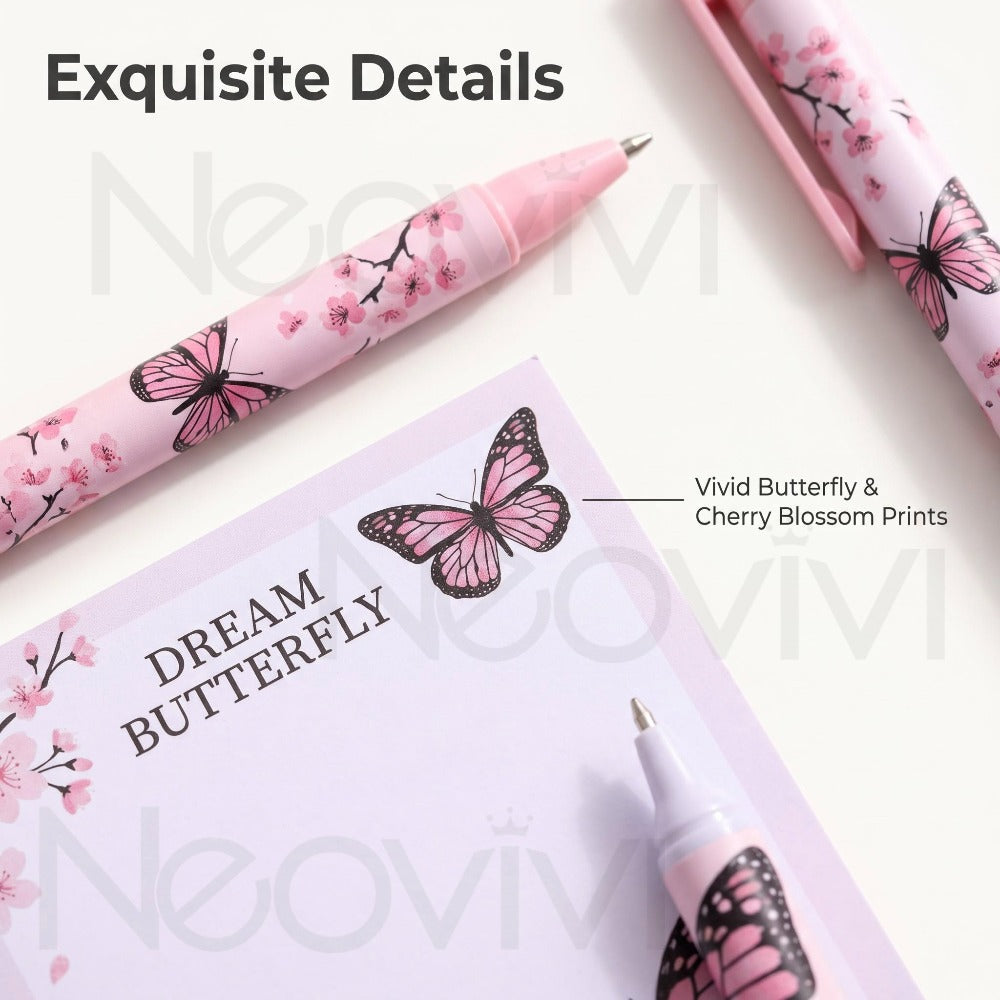 Butterfly Theme Writing Supplies Set