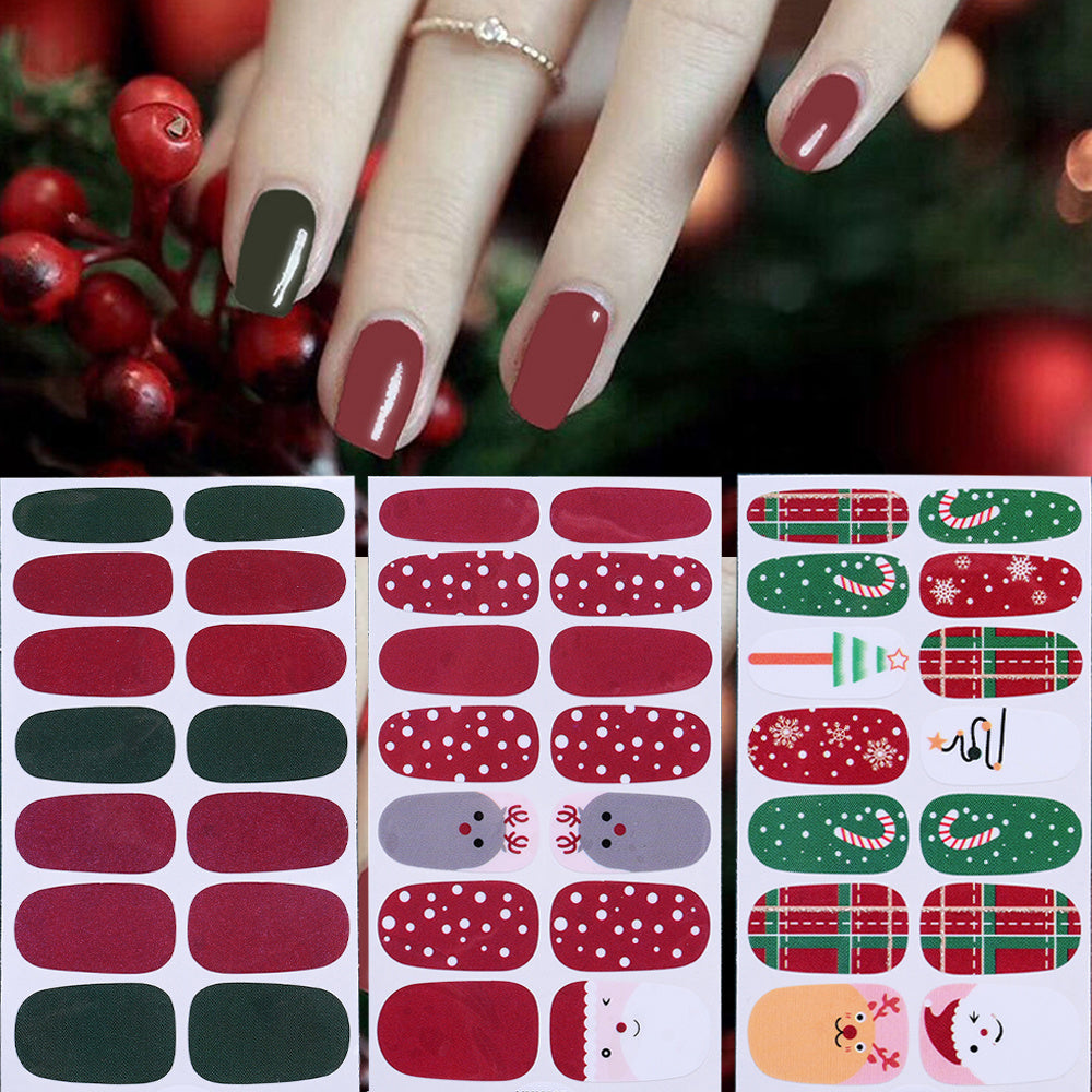 1 Sheet Christmas Nail Wrap Stickers