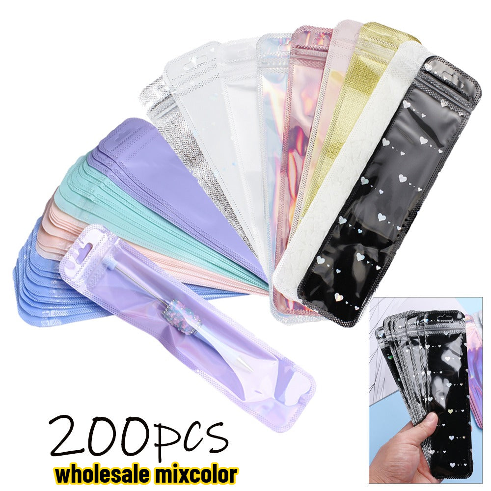 Iridescent Self-Sealing Jewelry Bags
