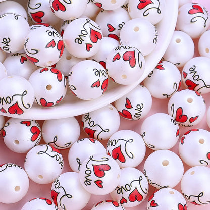 Acrylic LOVE Letter Beads