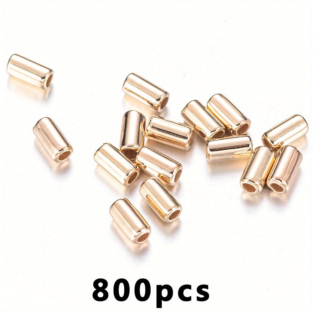 800pcs Multicolor Cylinder Tube Beads Loose Spacer CCB Beads