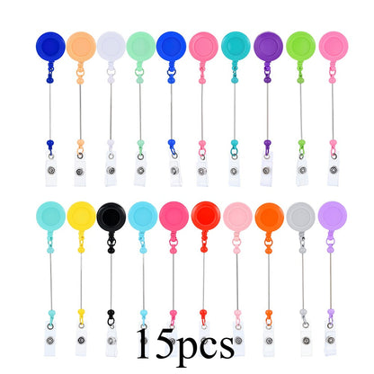 Beadable Retractable Badge Reel Clips