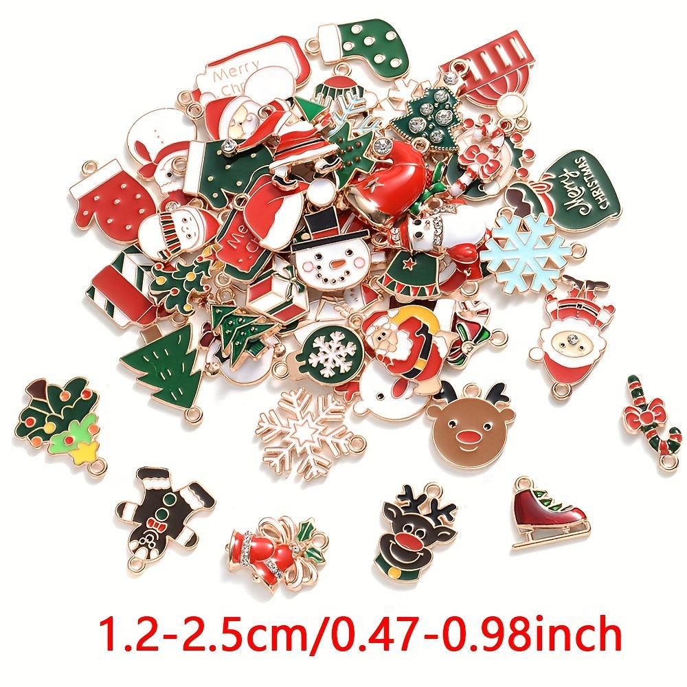 Mixed Metal Christmas Pendants