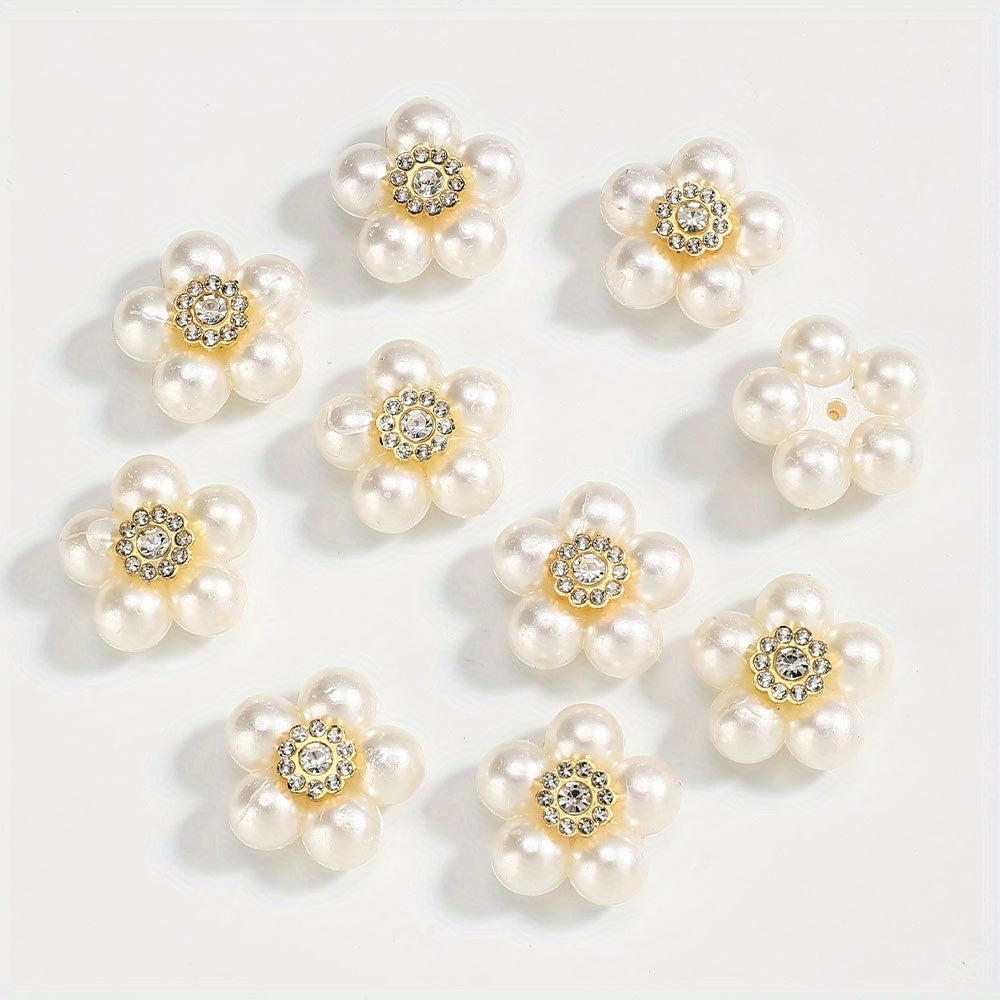 20 mm Five-Petal Flower Acrylic Patches