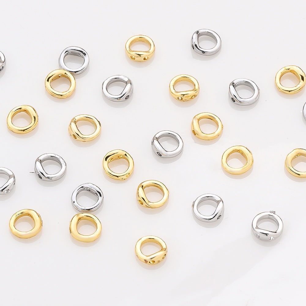 Copper Round Jewelry Clasp Connectors