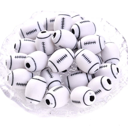 50pcs 39 Styles Mixed Sports Ball Beads