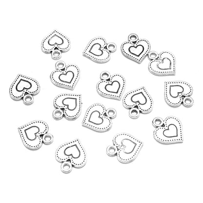 Retro Heart Alloy Pendants