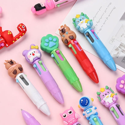 Cartoon Animal Retractable Ballpoint Pens