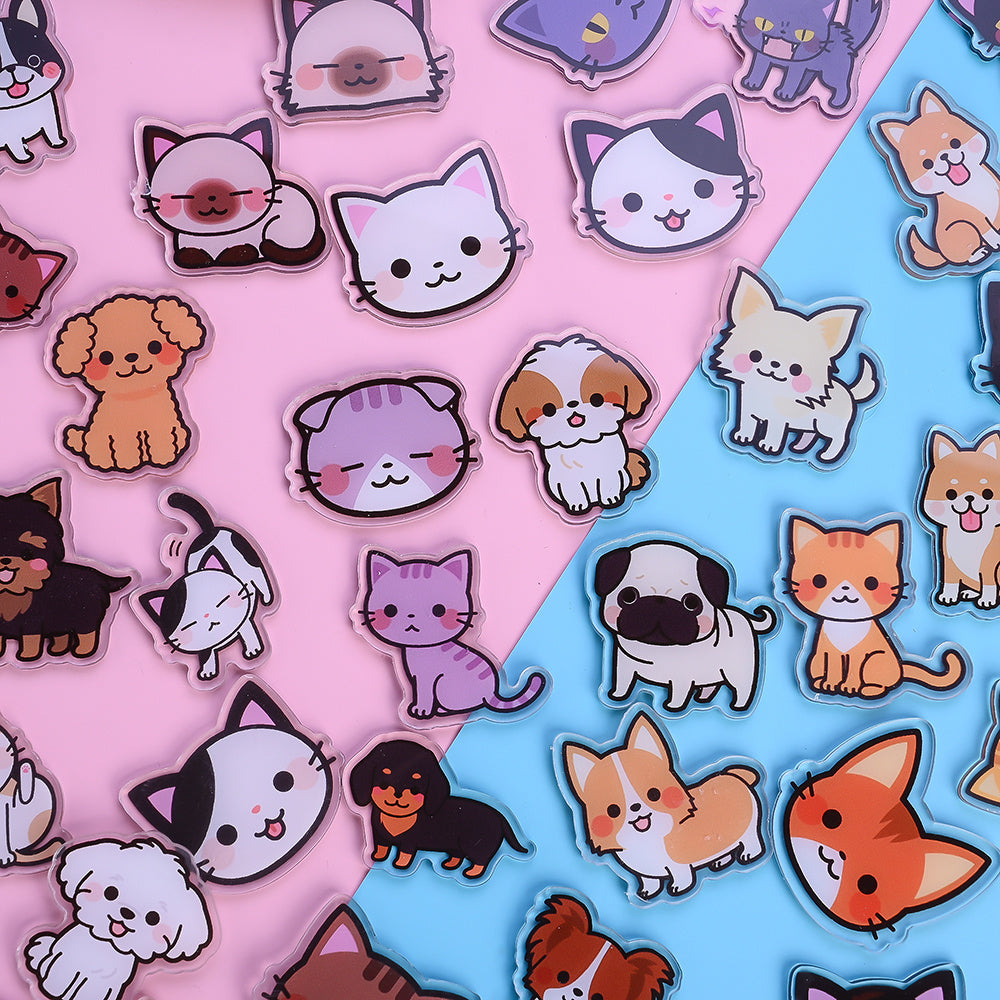 4 cm Plastic Pet-Themed Craft Sheets