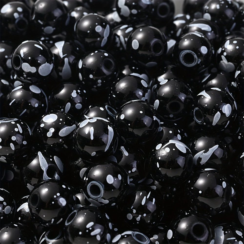 Acrylic Ink Round Beads