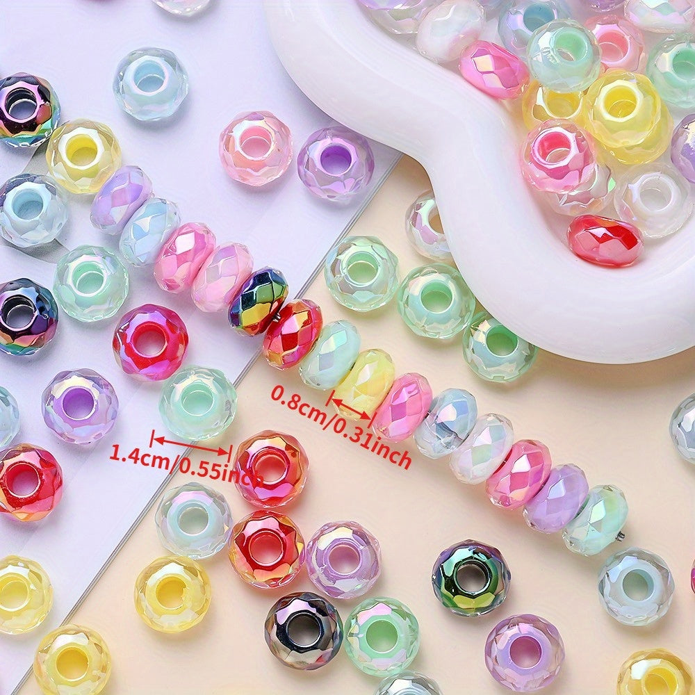 Cut Sugar Heart Acrylic Beads