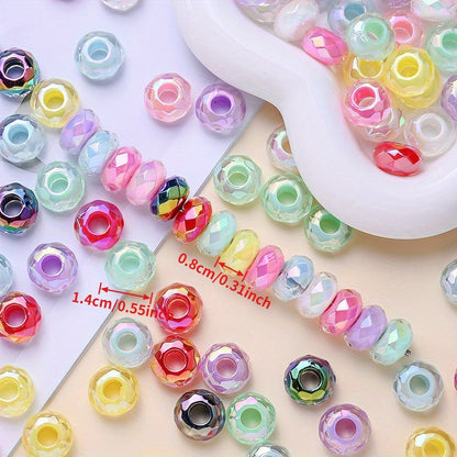 Cut Sugar Heart Acrylic Beads