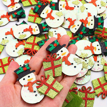 Christmas Glitter Decorative Patches