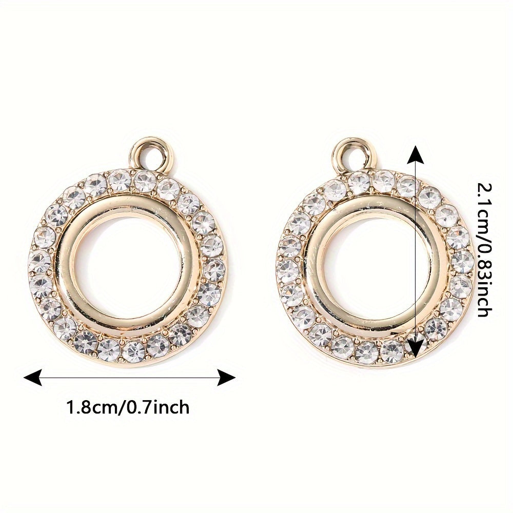 5PCS Gold-Tone Cosmic Moon & Star Pendant Set