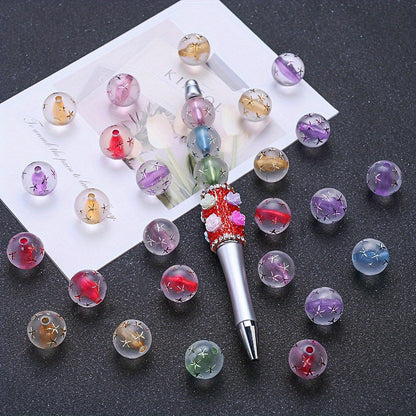 Starfish Heart Acrylic Beads