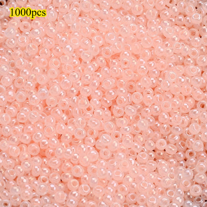 1000pcs 2mm Random Color Glass Seed Beads