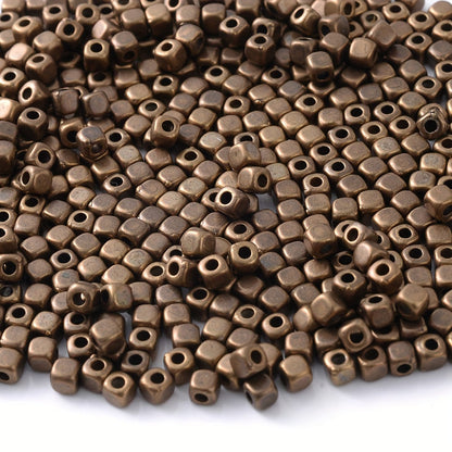 100PCS 3mm Multicolor Cube CCB Spacer Bead Set