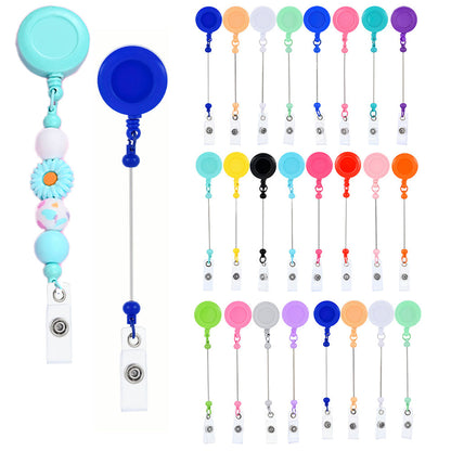Beadable Retractable Badge Reel Clips