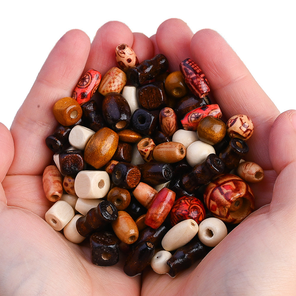 Vintage Wooden Beads Set