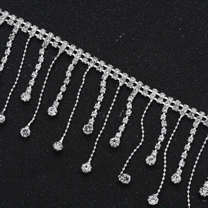 Rhinestone Tassel Chain